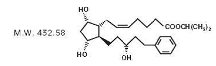 XALATAN® (latanoprost) Structural Formula Illustration