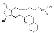 LATISSE® (bimatoprost ophthalmic solution) Structural Formula Illustration