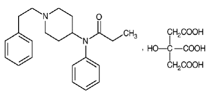 LAZANDA® (Fentanyl) Structural Formula Illustration