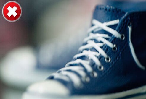 Even if you're doing everything else right, your efforts can be undermined by improper footwear.