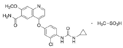 LENVIMA® (lenvatinib) Structural Formula Illustration