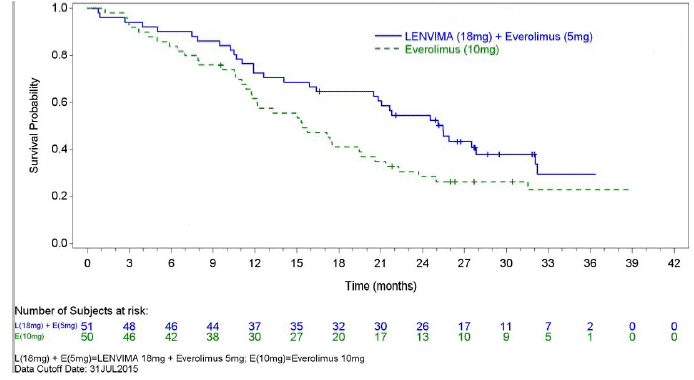 Kaplan-Meier Curves for Overall Survival in Study 205 - Illustration