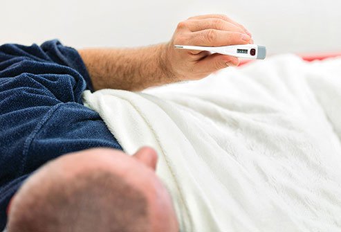 You may feel generally unwell and weak with chills, fever, and night sweats.