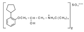 levatol® (penbutolol sulfate) Structural Formula Illustration