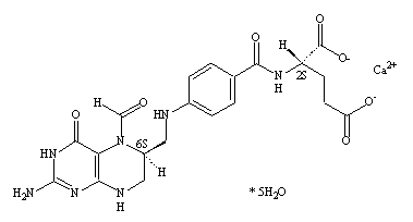 levoleucovorin (injection) Structural Formula Illustration