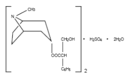 Levsin® (hyoscyamine sulfate) Structural Formula Illustration