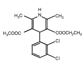 Felodipine structural formula illustration