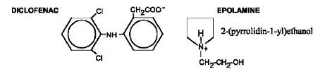 LICART™ (diclofenac epolamine) Structrual Formula Illustration