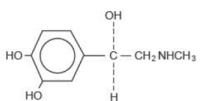 Epinephrine - Structural Formula Illustration