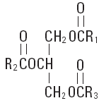 Soybean Oil Structural Formula Illustration