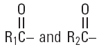 Saturated and unsaturated fatty acid - Structural Formula Illustration