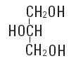 Glycerin - Structural Formula Illustration