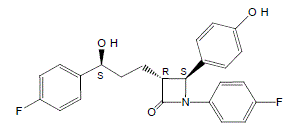 Ezetimibe - Structural Formula Illustration