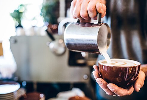 Moderate coffee intake of 2-3 cups per day is usually ok, but if you are not used to caffeine it may affect you more strongly.