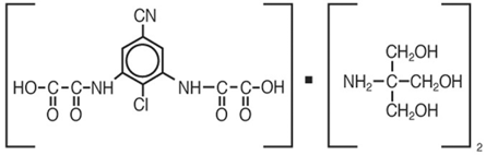 ALOMIDE® (lodoxamide tromethamine) Structural Formula Illustration