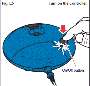 Turn on the Controller. - Illustration