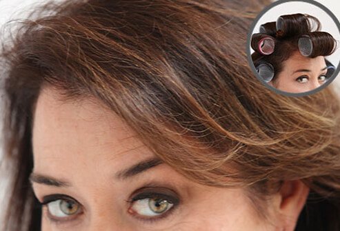 Use a round barrel brush to make thinning hair appear fuller.