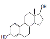 Estradiol Structural Formula - Illustration