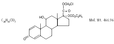 LOTEMAX® (loteprednol etabonate)  Structural Formula Illustration