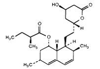 MEVACOR® (Lovastatin)Structural Formula Illustration