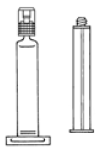 Connect the plunger rod to the prefilled 0.9% Sodium Chloride Injection - Illustration