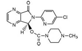 LUNESTA® (eszopiclone) Structural Formula - Illustration