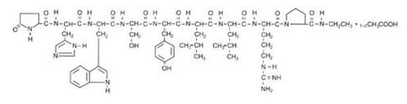 Leuprolide acetate - Structural Formula Illustration