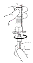 To prepare for injection - Illustration