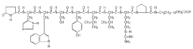 Lupron Depot (leuprolide acetate for depot suspension injection) 
  (leuprolide acetate) Structural Formula Illustration