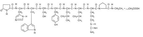 LUPRON DEPOT® 3.75 mg (leuprolide acetate) Structural Formula Illustration