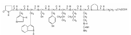 LUPRON DEPOT-PED (leuprolide acetate) Structural Formula Illustration