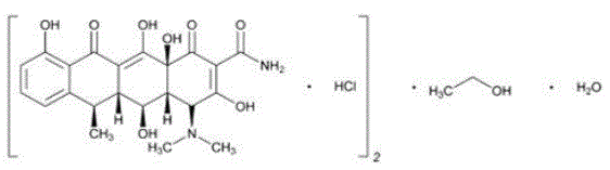 LYMEPAK (doxycycline hyclate) Structural Formula Illustration