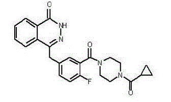 LYNPARZA® (olaparib) Structural Formula Illustration