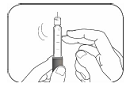 Tap the cartridge holder gently - Illustration