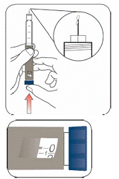 Continue holding your Pen with the needle pointing up - Illustration