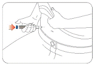 Push the dose knob all the way in - Illustration