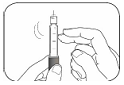 Tap the cartridge holder gently - Illustration