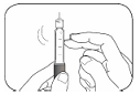 Tap the cartridge holder gently - Illustration