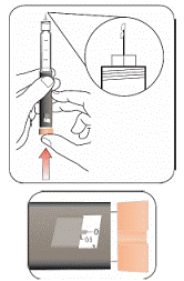 Continue holding your Pen with the needle pointing up - Illustration