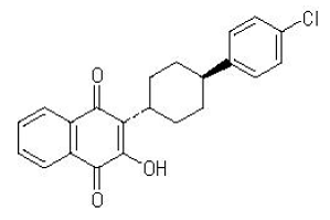 Atovaquone Structural Formula Illustration