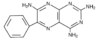 Triamterene Structural Formula Illustration