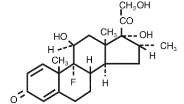 MAXIDEX® (dexamethasone) Structural Formula Illustration