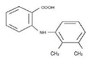 Mefenamic Acid Capsules Structural Formula Illustration