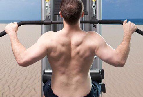 Photo of lat pulldown.