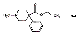 DEMEROL® (meperidine hydrochloride) Structural Formula Illustration