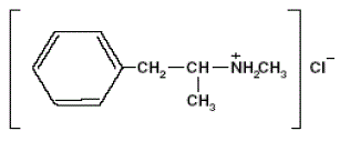 Desoxyn (methamphetamine hydrochloride tablets, USP) Structural Formula Illustration