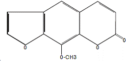 UVADEX® (methoxsalen) - Structural Formula Illustration