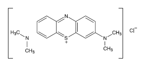 Methylene Blue structural formula illustration