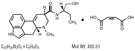 Methergine® (methylergonovine maleate) Formula Illustration
