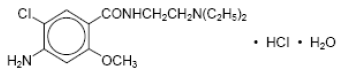 METOZOLV ODT
  (metoclopramide hydrochloride) Structural Formula Illustration